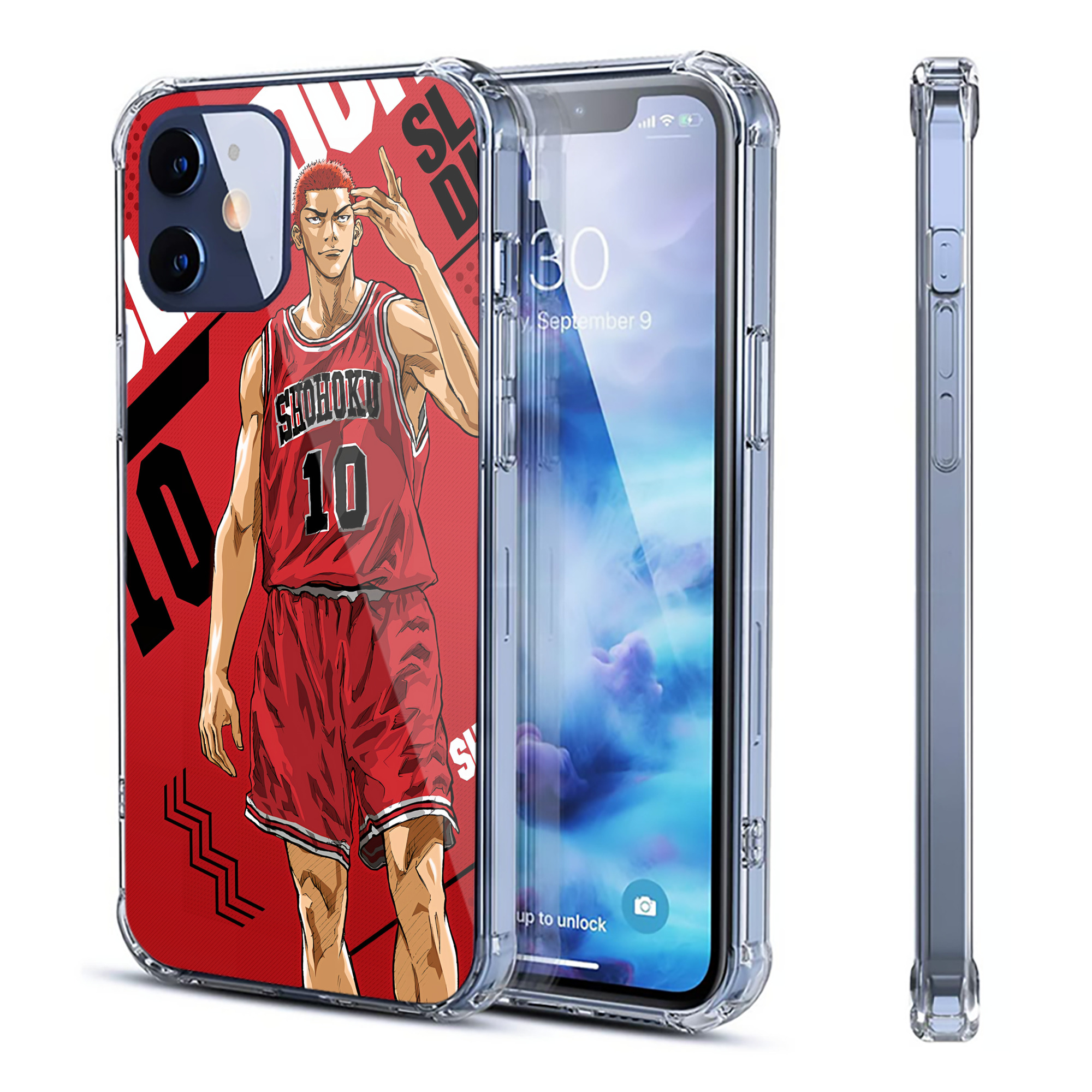 （画像用） SLAM DUNK／スラムダンク 【iPhone 12シリーズ対応】透明スマホケース（クリアソフトケース）